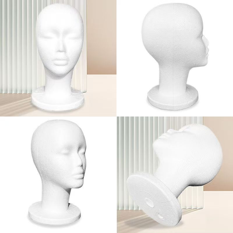 Foam Head Model Cos Model Hair Trimming DIY Wig Stand Human Head Model Shape Placement Big Head Display