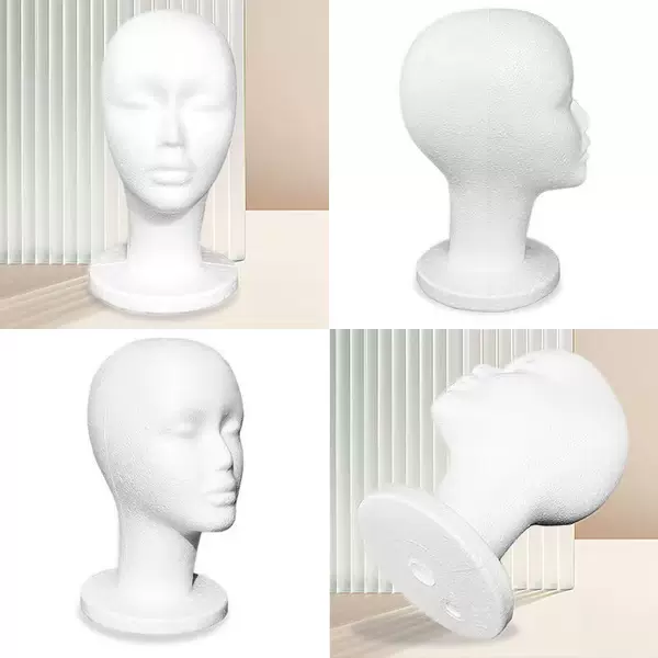 Foam Head Model Cos Model Hair Trimming DIY Wig Stand Human Head Model Shape Placement Big Head Display