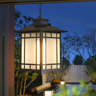 Outdoor chandelier outdoor grape stand solar lamp waterproof garden lamp garden villa balcony lamp Pavilion Chinese lamp