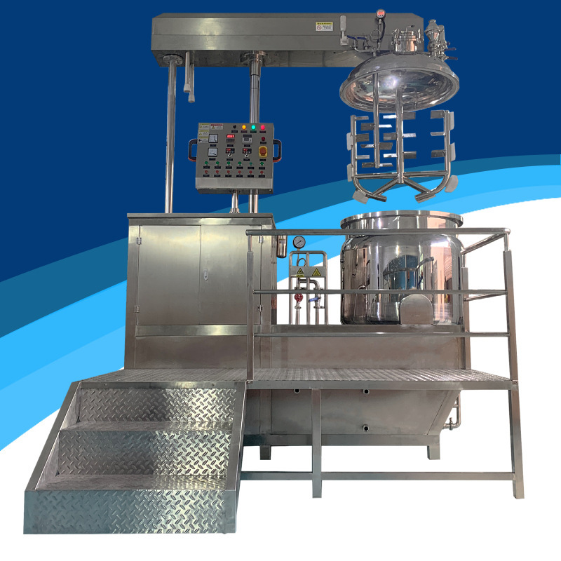 500L升降真空乳化机化妆品均质乳化机 乳化罐 液压升降乳化机厂家