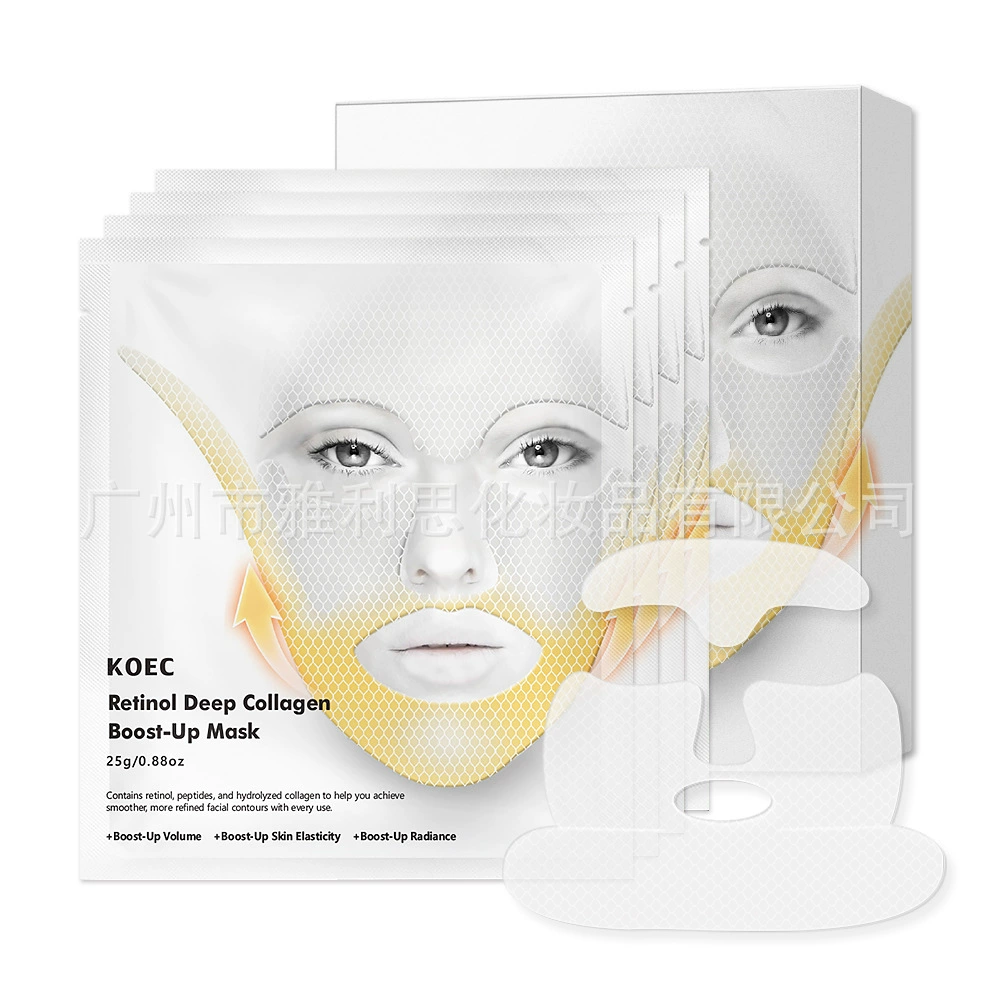 Hydrogel Lifting Mask KOEC Retinol Deep Collagen, 4‑pack, Sculpting & Elasticity Boost