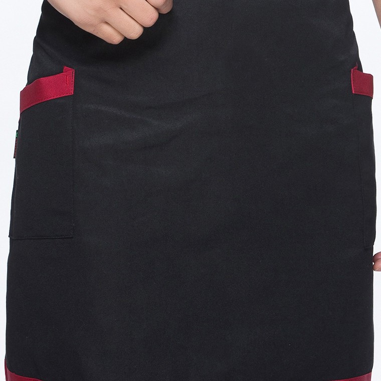 Delantal de Chef, Delantal Corto Unisex para Cocina de Hotel, Cafetería, Camarero, Elegante, Sin Mangas, en Existencia