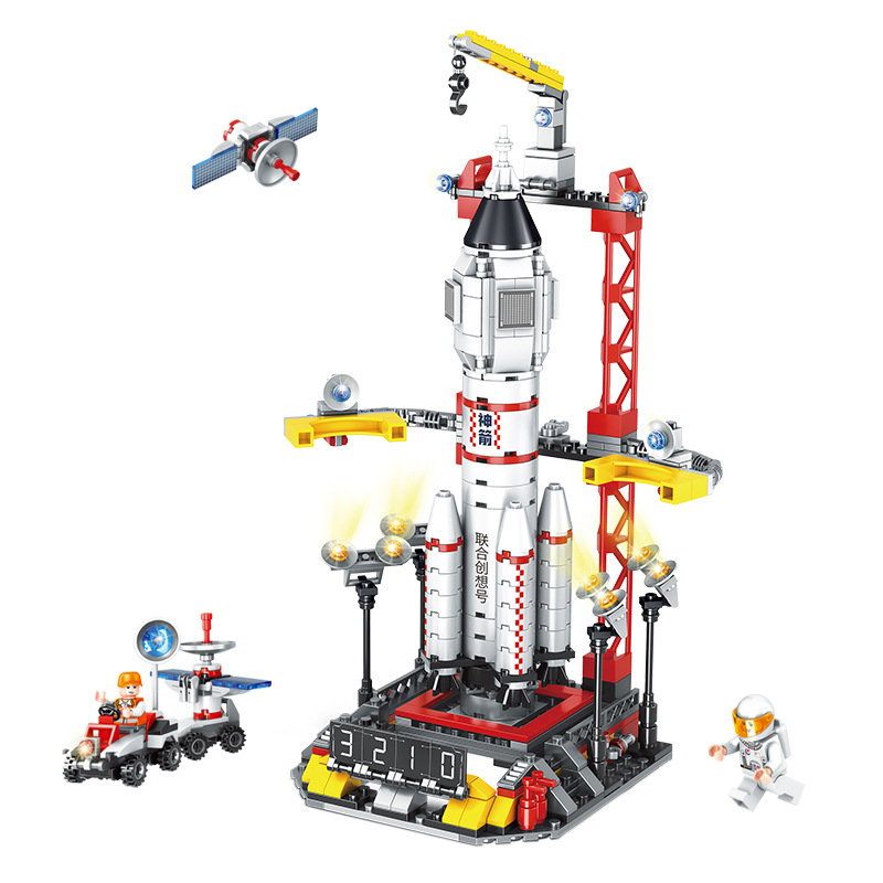 Co-Creative Space Shuttle Rocket Blocks Pequeñas partículas Puzzle Ensamblaje gratuito Juguetes para niños Regalos image 6