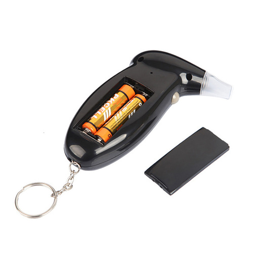 Portable air-inflated alcohol tester for cars. In-car air-inflated alcohol tester for home and car use.