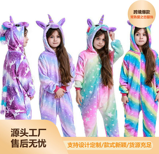 Детская мультяшная фланелевая пижама, костюм, комплект, оптовые продажи