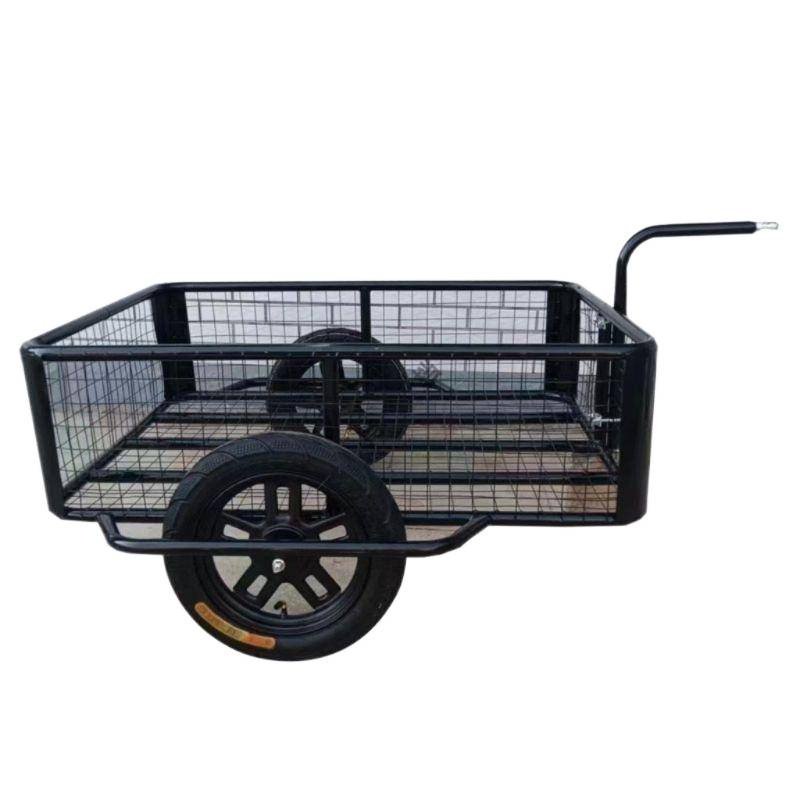 Popular electric vehicle trailer, motorcycle attachment, three-wheel rear-mounted quick-release pet carrier for fishing and cargo hauling