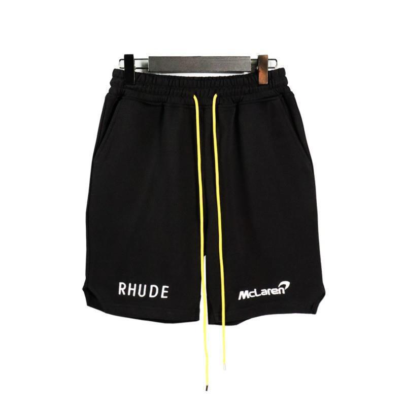 RHUDE ショーツ フォグ ハイストリート トレンド ブランド 巾着 3m レタープリント ヒップホップ ビーチ 5点式バスケットボールパンツ 男女兼用 ヒップホップ|undefined