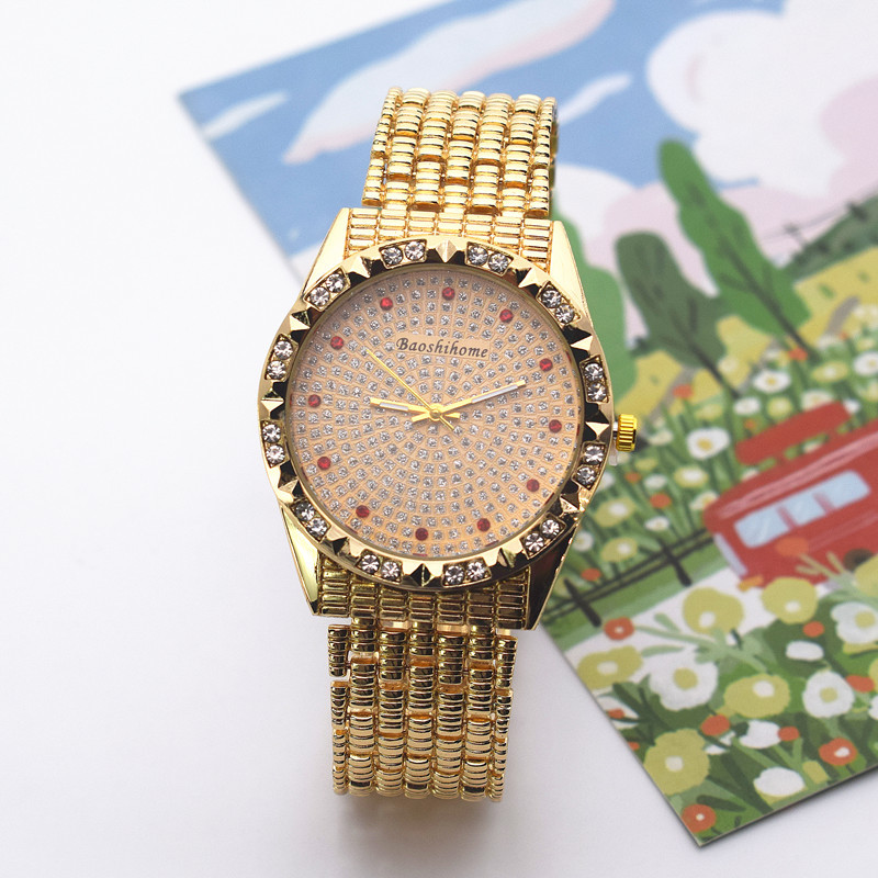 Tiktok Foreign Trade Popular Diamond-Studded Baby's Breath Couple's Watch Fashion Trend Steel Band Quartz Watch Factory Direct Sales Dropshipping