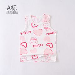 Baby and Toddler Summer Round Neck Sleeveless Sweatshirt Small Backless Comfort Lycra V-Neck Summer Breathable Top