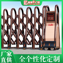 富贵龙铝合金电动伸缩门 学校工厂自动遥控推拉折叠别墅庭院大门
