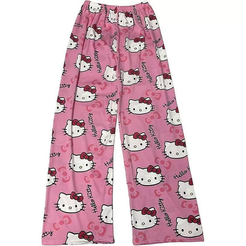 Hello Kitty, летние тонкие брюки с рисунком, импортные, Amazon