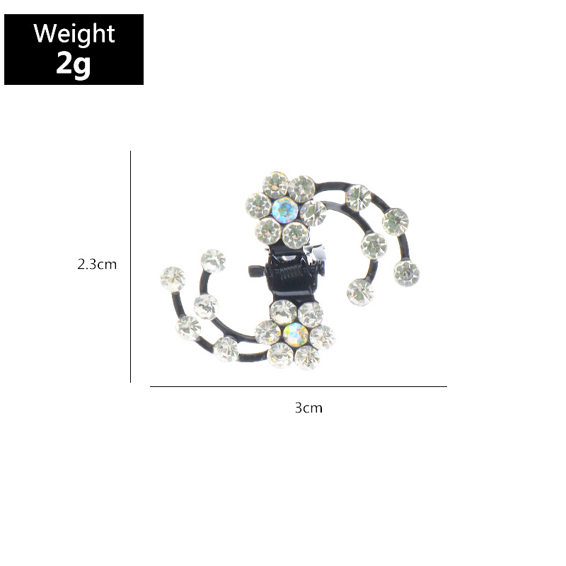Mini Clip Coreano Con Flecos De Diamantes De Imitación display picture 2