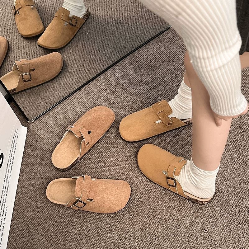 Женская обувь Birkenstock, повседневные плоские слипоны-мюли, закрытый носок, противоскользящие, 36–40