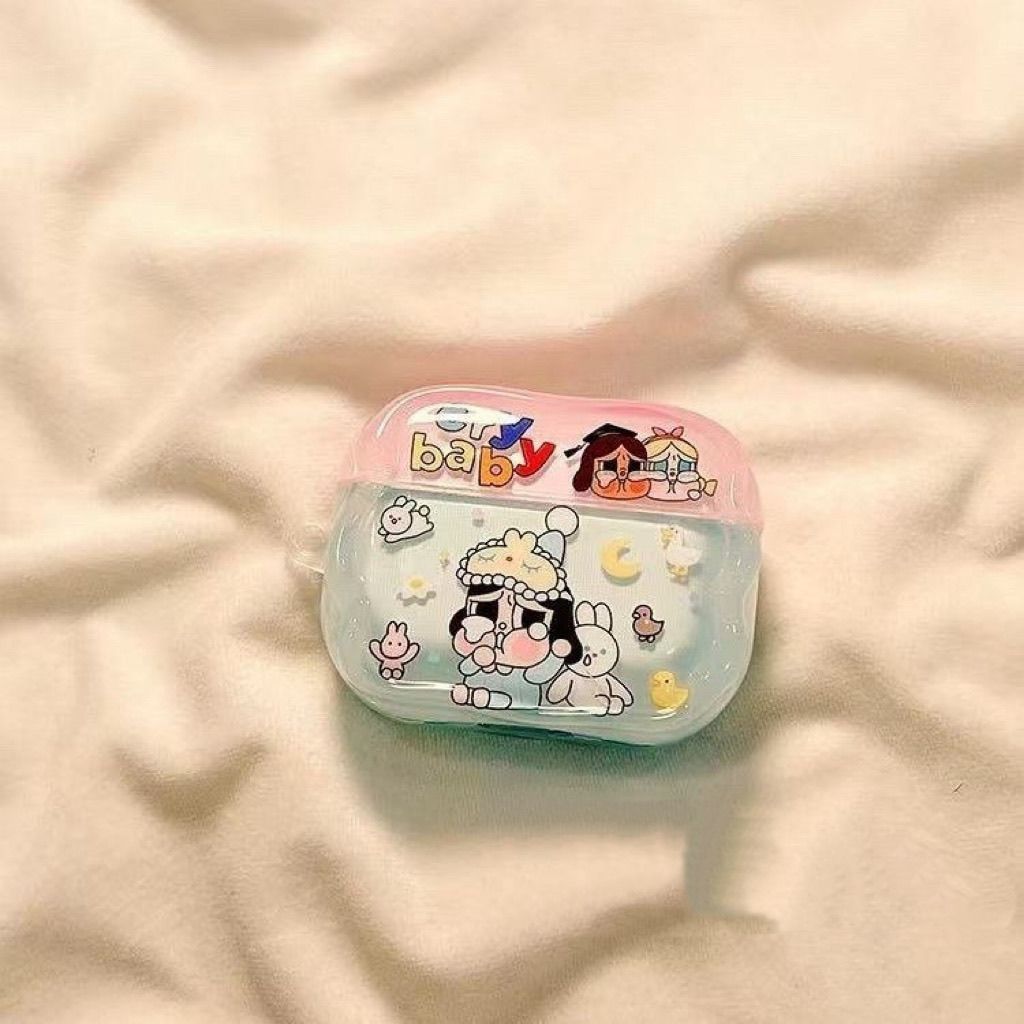 Pijamas para bebés llorantes para airpodspro2 generación 3 funda Bluetooth Apple airpods 4 generación estuche de auriculares