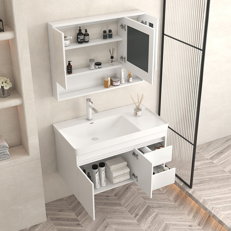 gabinete de baño de madera sólida baños cerámicos todo en una bañera lavabo tipo pared lavabo gabinete combinación lavabo grande lavabo