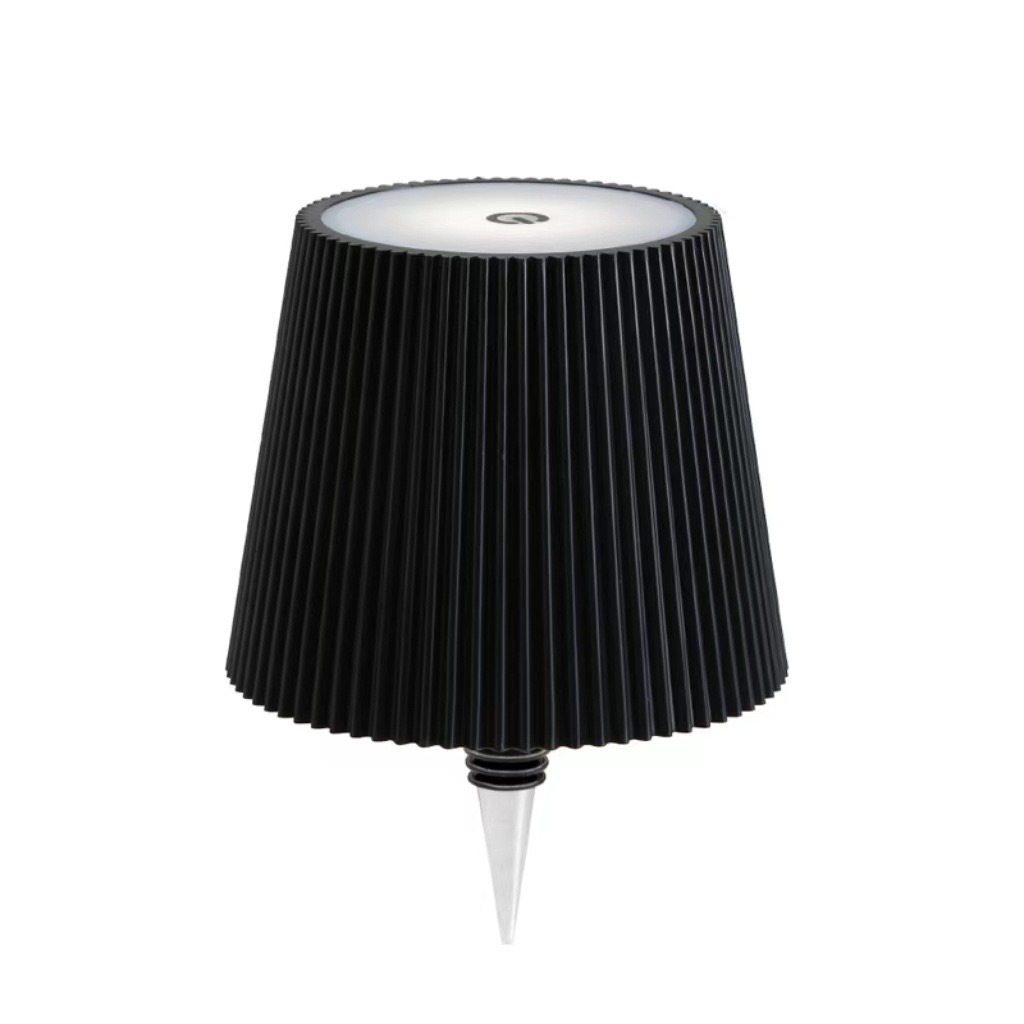 Lámpara de mesa de botella de vino led transfronteriza barra de limpieza RGB decoración de mesa de restaurante con incrustaciones luz de noche luz de barra de vino puntiaguda