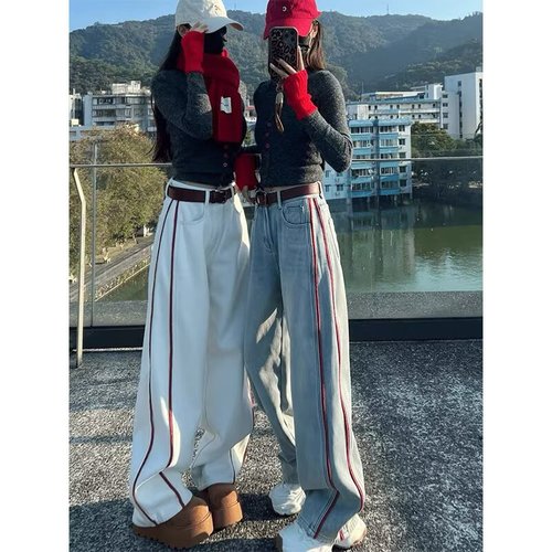 Spring! Loose Straight Fit Vintage Dad Jeans 809B-CK79-P60 Control 78