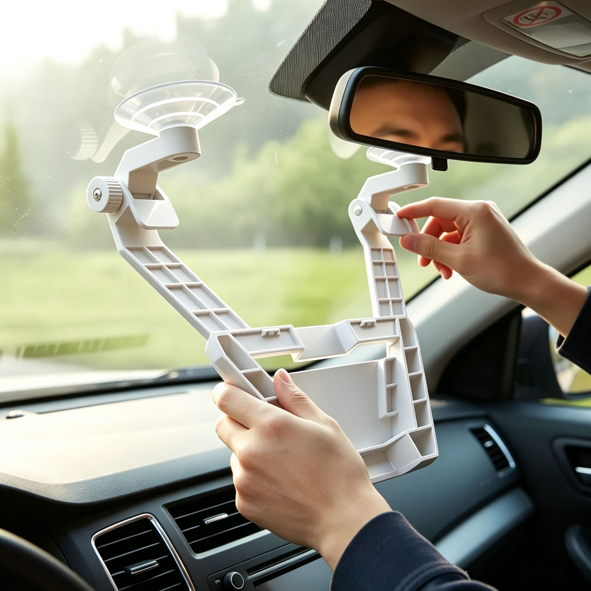Meike Duo's popular mini central control suction cup mount for car windshield, automatic suction cup, supports 190 degrees °