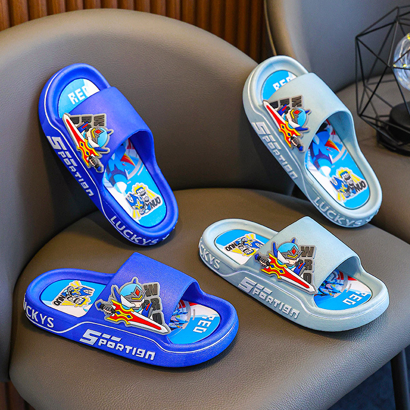 Sandalias para niños de verano para niñas antideslizante de fondo suave interior lindo niño baño bebé Zapatillas de dibujos animados