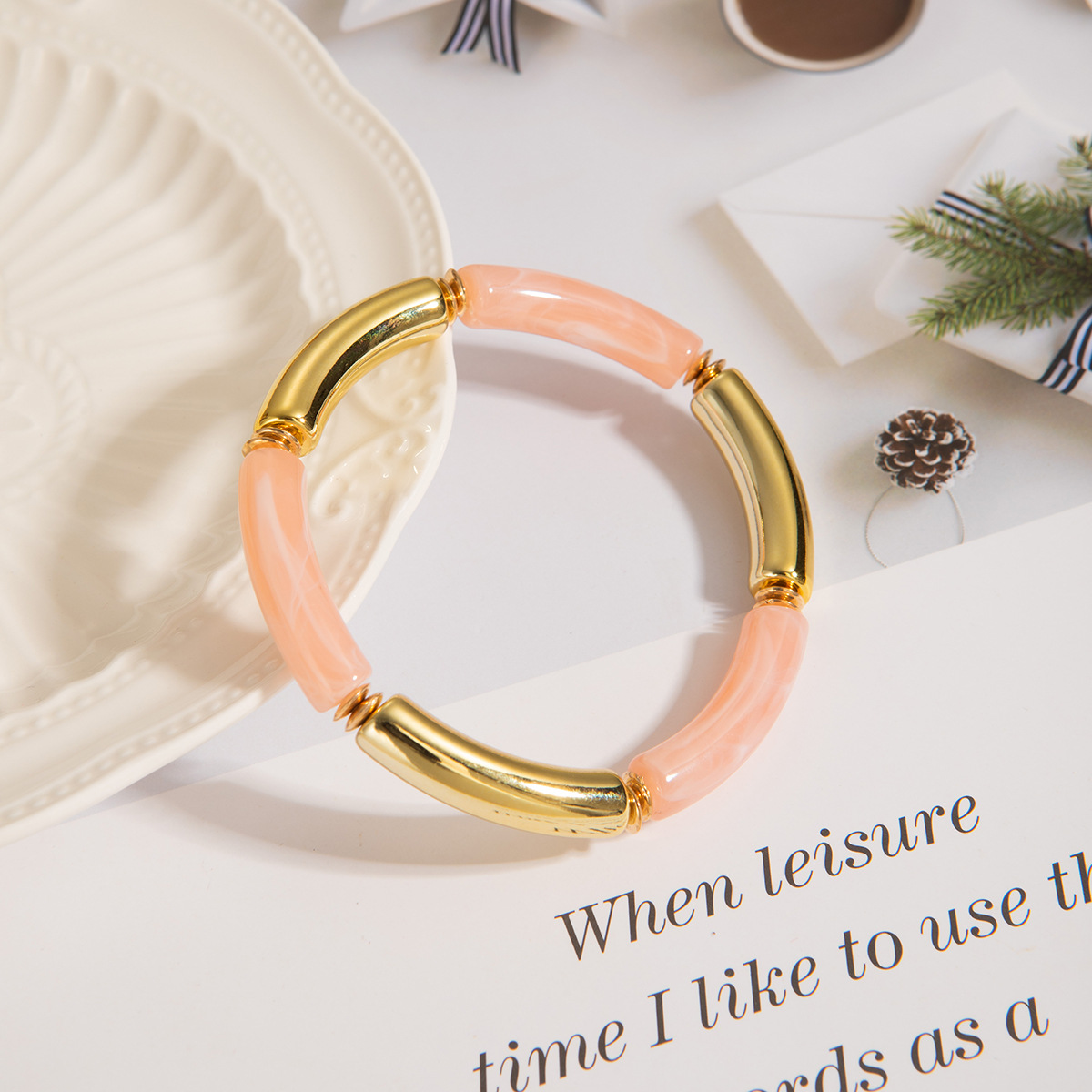 All Seasons Season Retro Solid Color Acrylic Bangles Wholesale