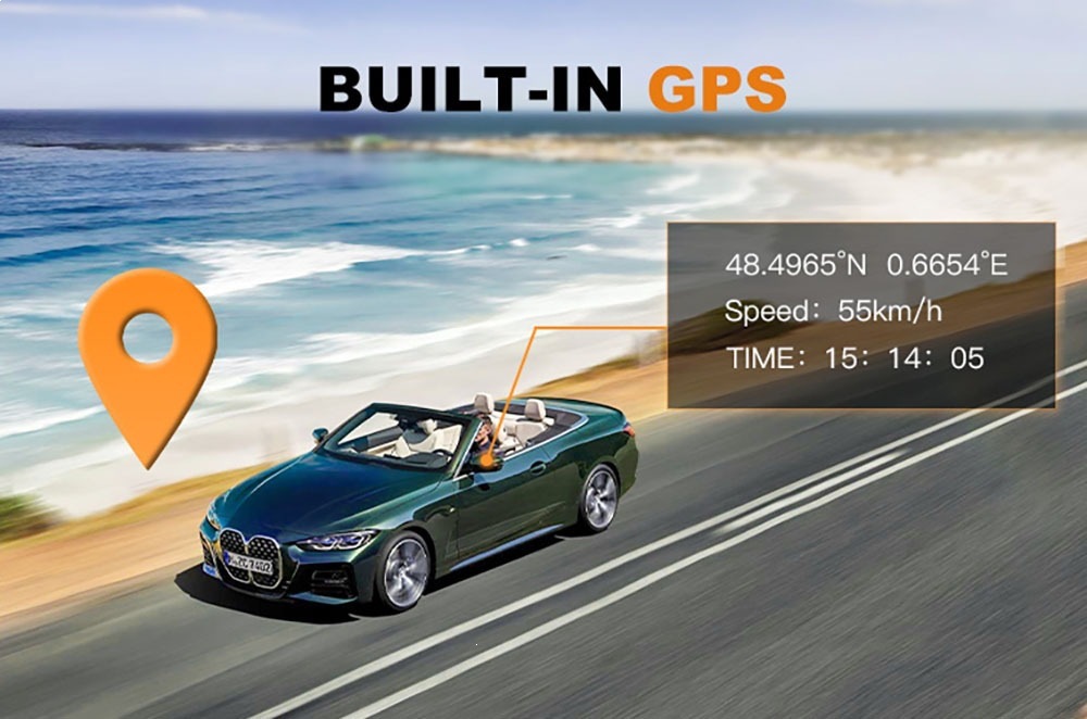 Cardvrcam Front and Rear Dual Recording 4K High-Definition Dash Cam 5g Wifi Car Camera 3.16inch Screens
