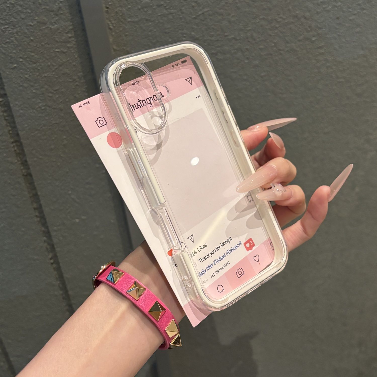 Marco de color sólido simple y transparente para iphone16ProMax tres en uno 14 Apple 15 funda para teléfono 13 pareja