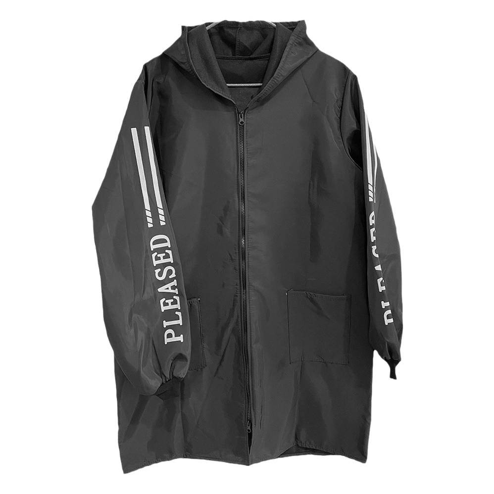 Камуфляжный халат с капюшоном для взрослых, длинный фартук на флисовой подкладке, маслостойкий и водонепроницаемый синий комбинезон, рабочая одежда унисекс.