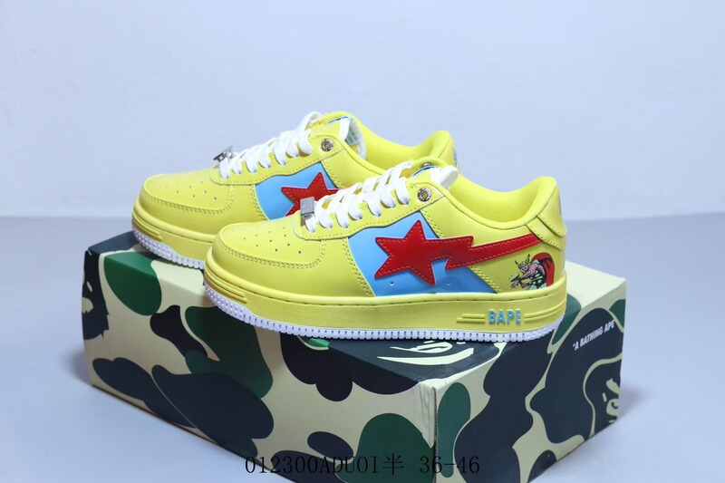 莆田工場直販 BAPESTA SK8 DUNK ストリートトレンド 黒と白のサメ カップル バイブ カジュアル シューズ|undefined