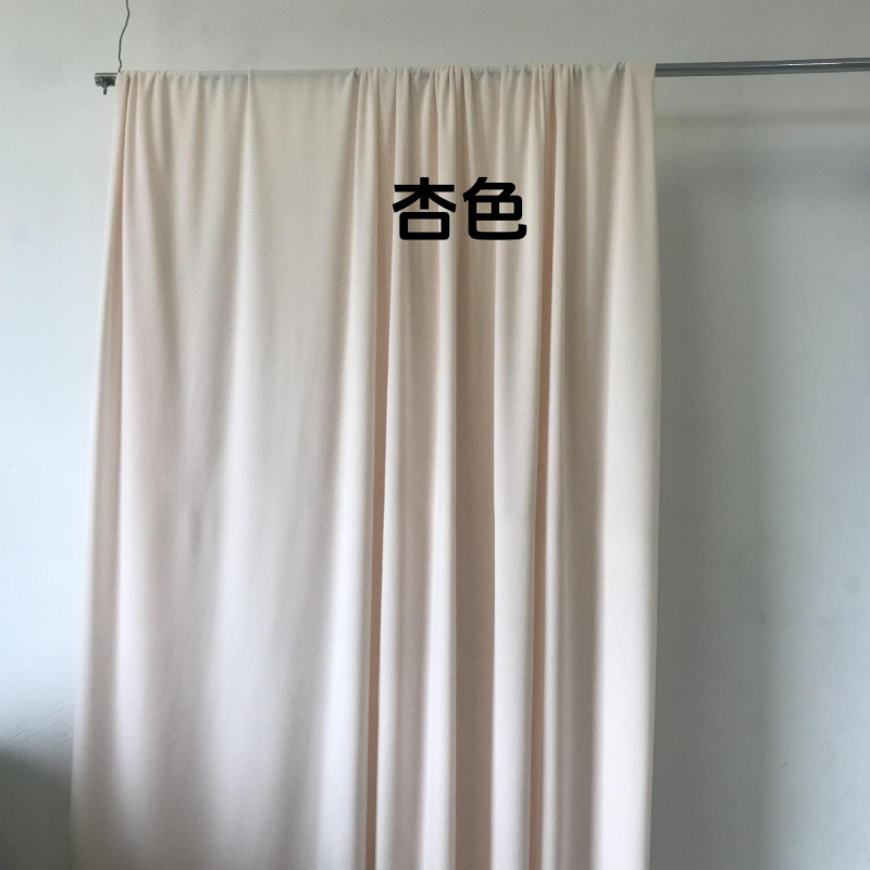 韩系法式复古杏色奶油色香槟色布幔婚庆周岁宴布置影楼摄影背景布|undefined