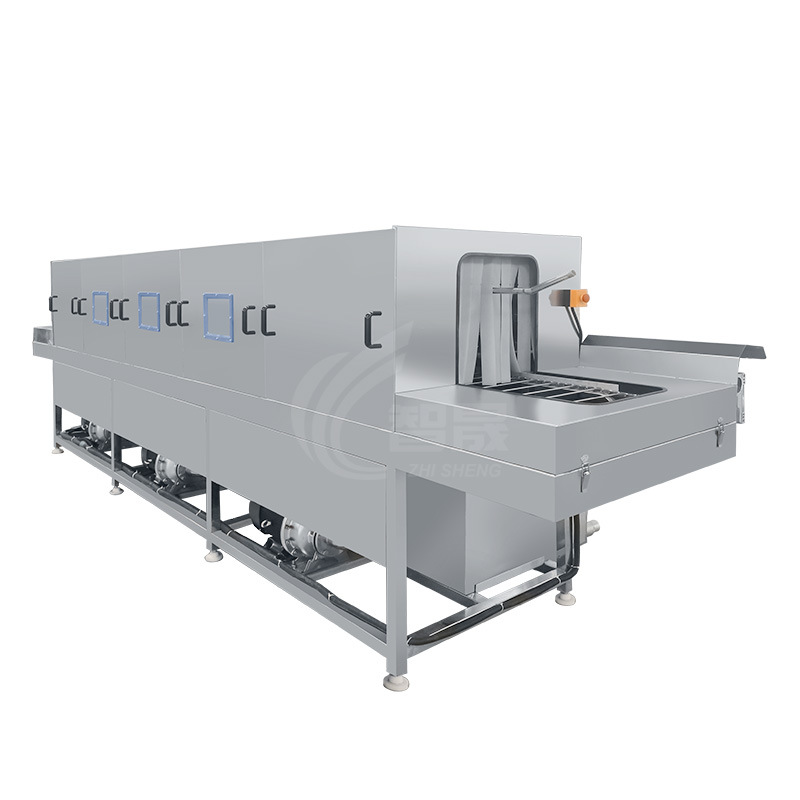 máquina de lavado de cajas máquina de pulverización de alta presión máquina de lavado de cestas marco de plástico máquina de lavado de cestas rotativas de frutas y verduras máquina de lavado de cestas