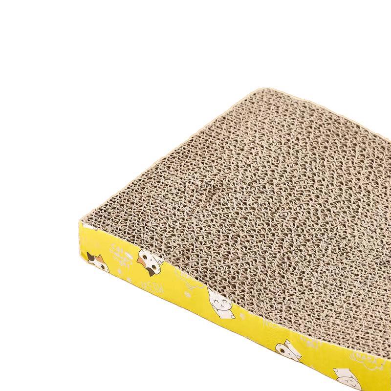 Junta de agarre de gato grande, placa recta de agarre de gato, nido de agarre de gato integral, papel corrugado, almohadilla de garra de gato resistente al desgaste, placa de agarre de gato