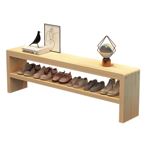 Now minimalist solid wood long stool, entryway pine wood shoe bench, bedroom bed tail bench, bedside long stool, home narrow stool