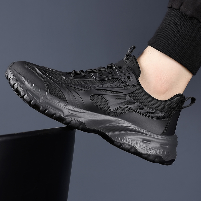 Calzado deportivo de verano Zapatos casuales transpirables de malla para hombre Zapatos para correr cómodos y simples de todo fósforo para hombre Zapatos de suela gruesa para hombre al por mayor