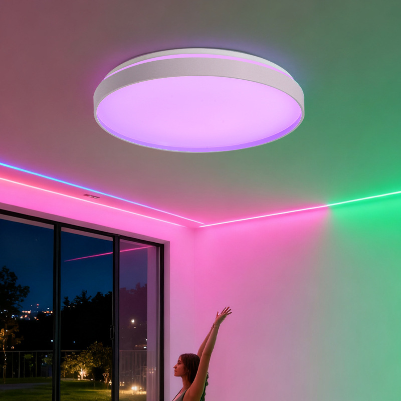 Luz de techo del dormitorio atenuación de tono de luz ambiente sala de estar dormitorio deportes electrónicos danza atmósfera de transmisión en vivo Zhongshan lámparas 118L