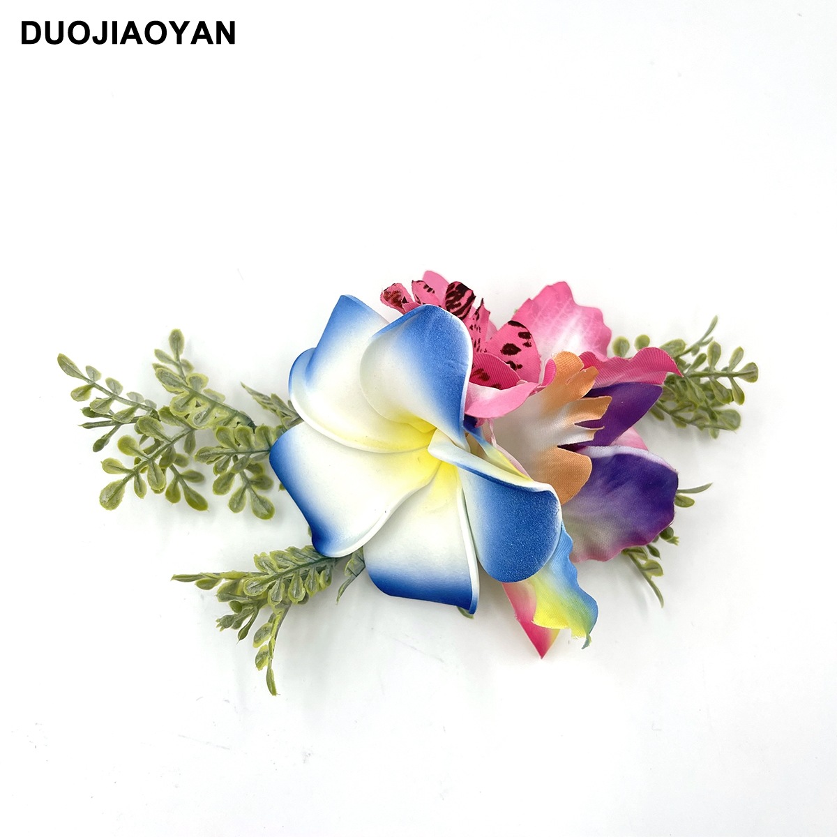 ハワイの卵の花のヘアピンタイ族の祝日のヘアピンの花の真珠のサイドクリップの女性のビーチの休暇の写真のアクセサリー