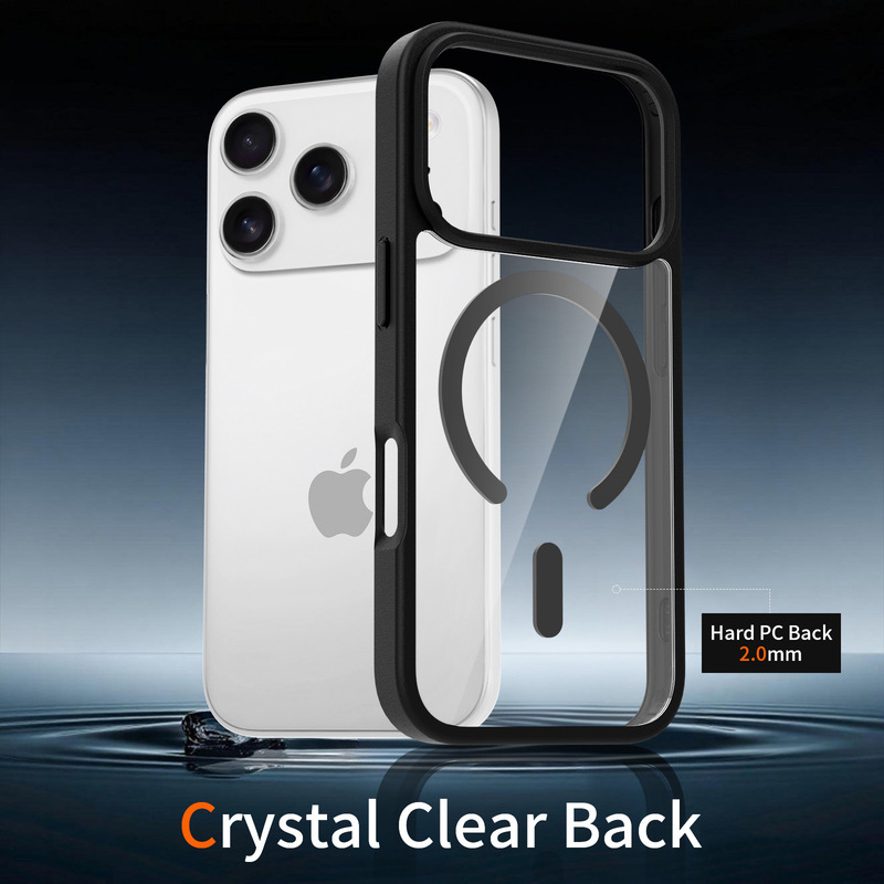 适用iPhone17Pro银盾透明二合一手机壳TPU+PC磨砂苹果保护套工厂|undefined