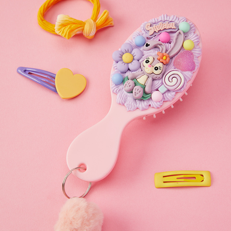 Dibujos Animados DIY crema pegamento masaje cojín de aire peine mini lindo hecho a mano airbag peine regalo para novias