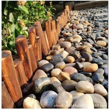 花园阳台装饰石子铺路造景石庭院铺地头雨花石五彩石鹅卵石现货