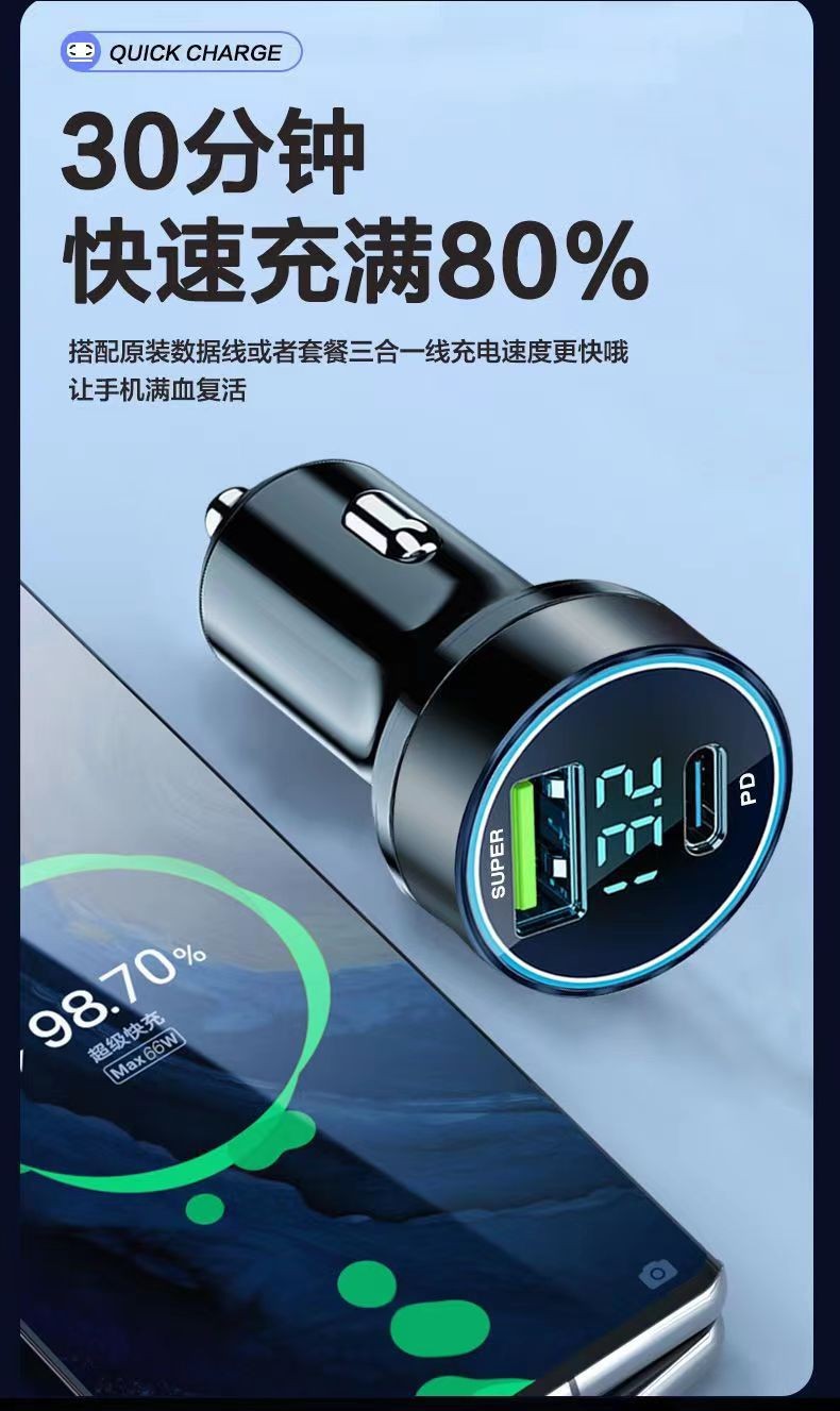 디지털 디스플레이 빠른 충전 PD20W