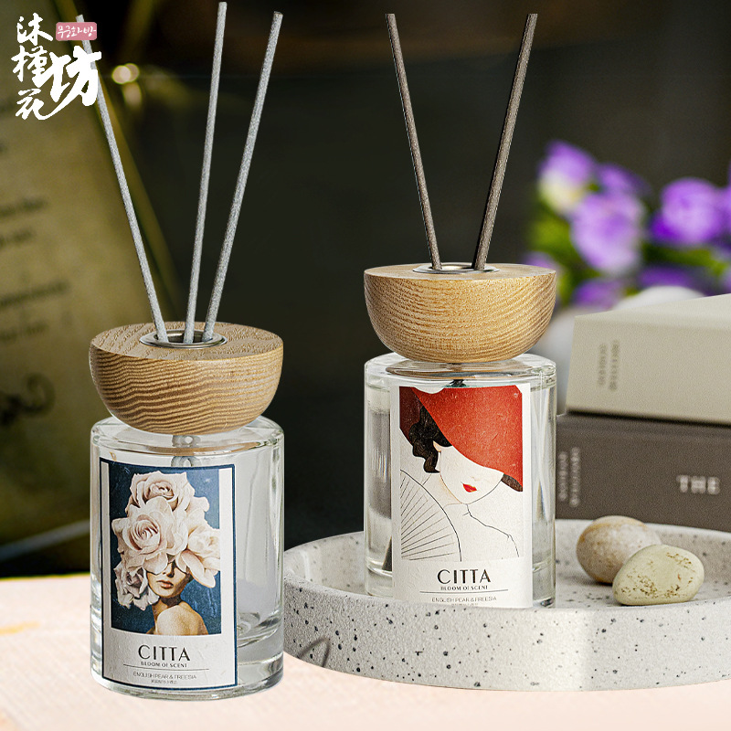 莱西木盖无火香薰精油香氛藤条室内车载厕所除臭清新剂香氛批发|ru