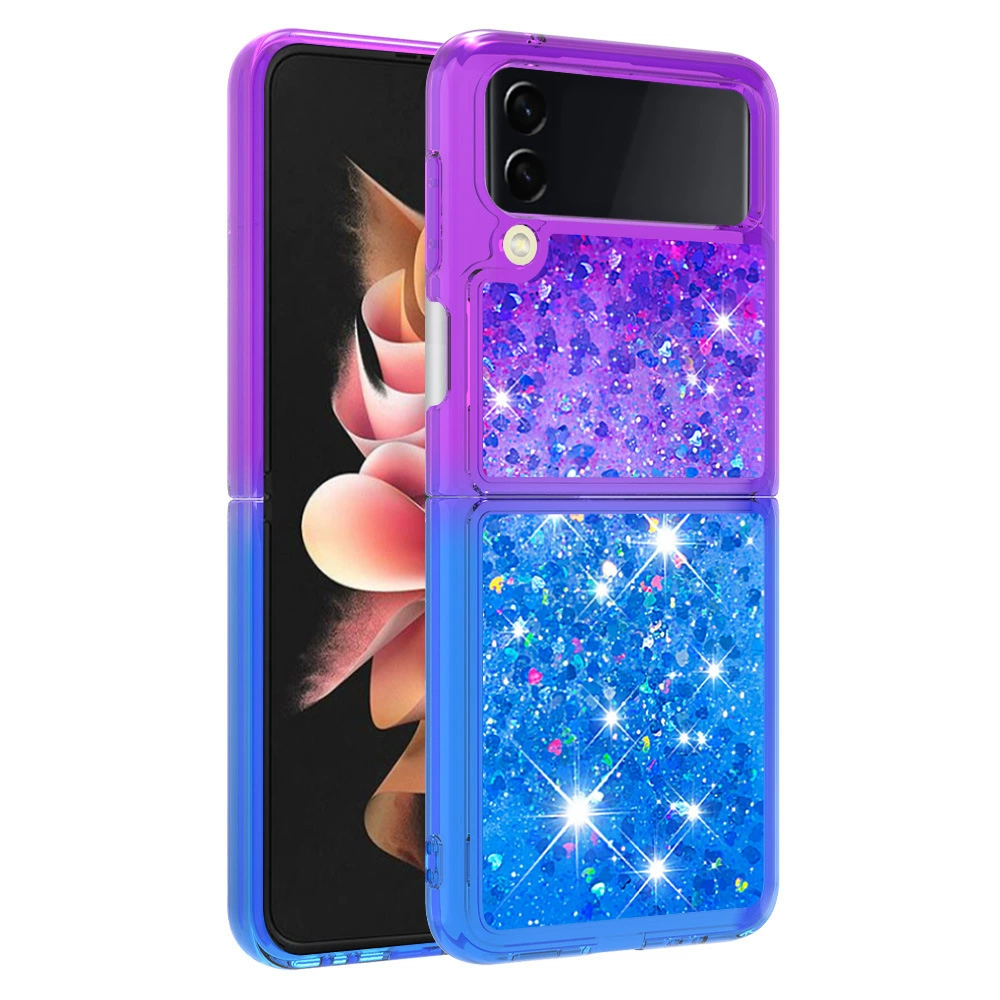 Совместимый чехол для телефона Samsung, для Z Flip3, 5G, Z Flip4, градиент