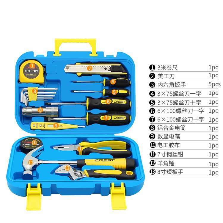 Kit de herramientas para el hogar Kit de mantenimiento diario Kit de reparación doméstica Hardware Tiger Clamp Llave Forceps Combinación