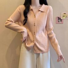 春秋冬修身上衣时尚打底小衫小众慵懒风简约百搭长袖针织衫女气质