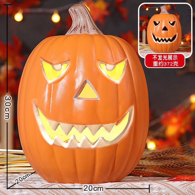 新しいハロウィーンのカボチャランタンショッピングモールの庭の店のシーンの装飾装飾品発光大きなカボチャ|undefined