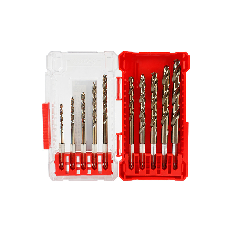 10PCS 육각 손잡이 코발트 세트(빨간색)