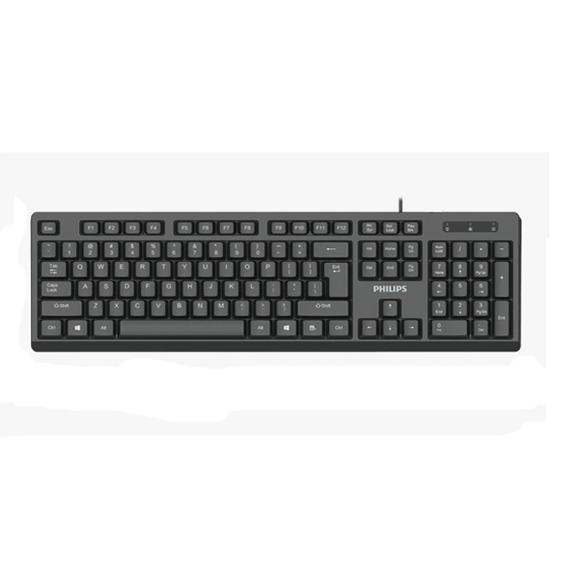 [Philips официально авторизовано] Оригинальная проводная клавиатура SPK6234, USB, для офиса/бизнеса