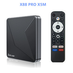 X88プロX5MセットトップボックスS905X5Mアンドロイド14デュアルバンドwifi6 hd 8kテレビボックスTVBOX