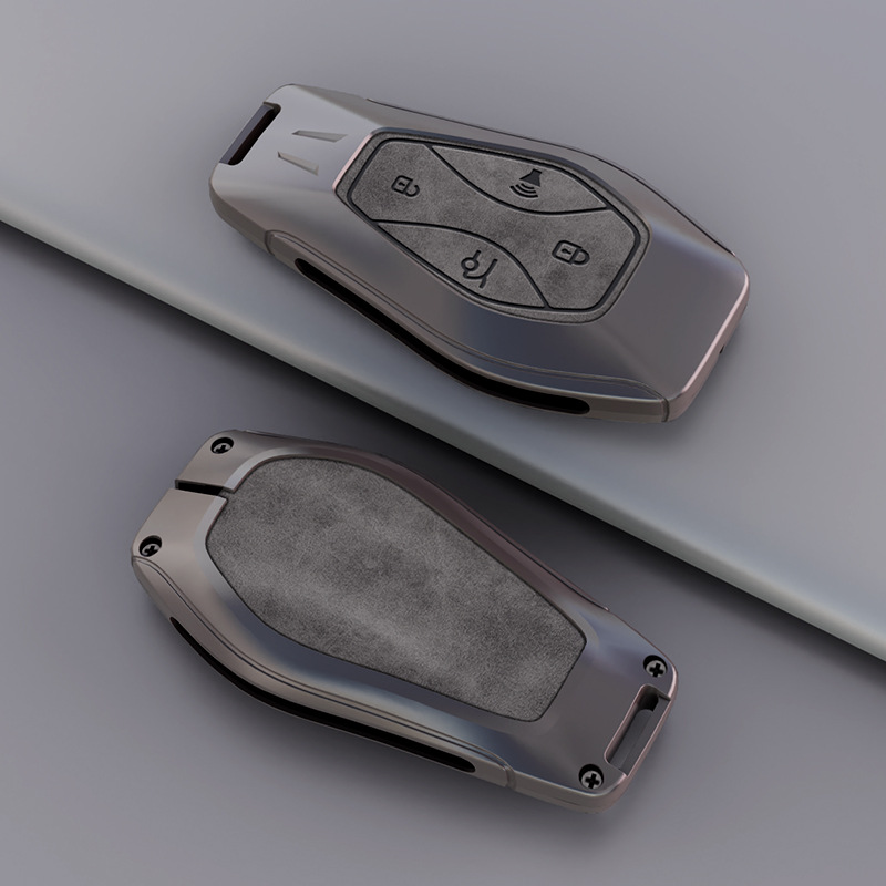 Specifically designed for the Arcfox car, this metal key case offers anti-fall protection and comes with a lanyard key pouch