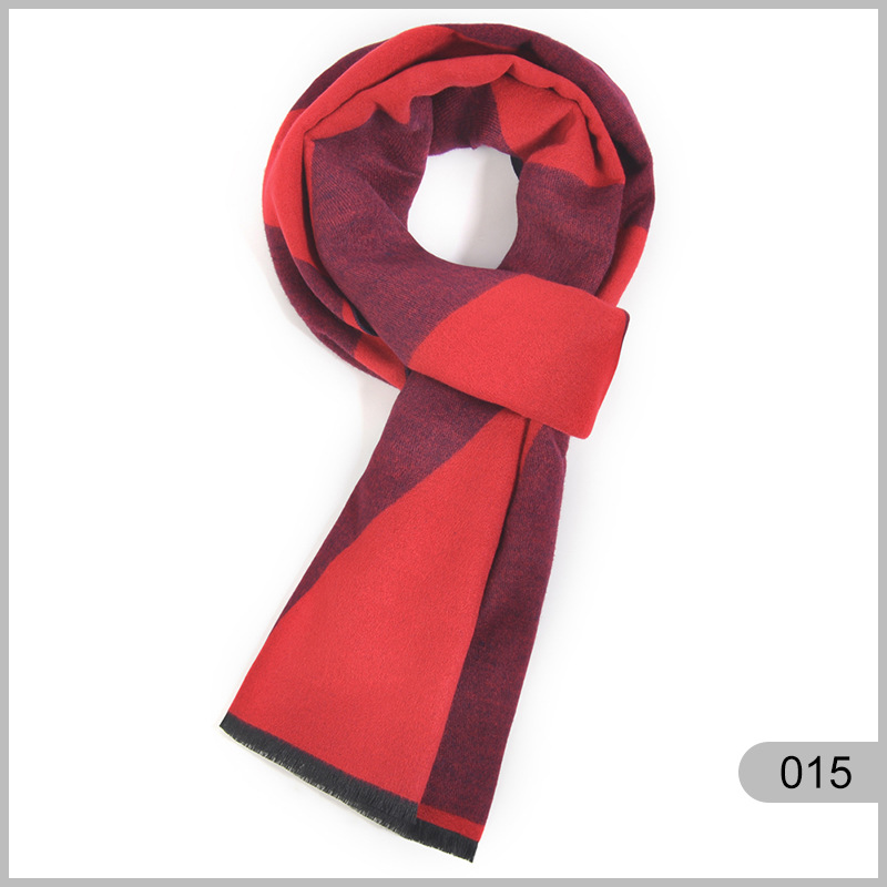 Sciarpa uomo in cotone calda antivento stile casual versatile_voghion.com
