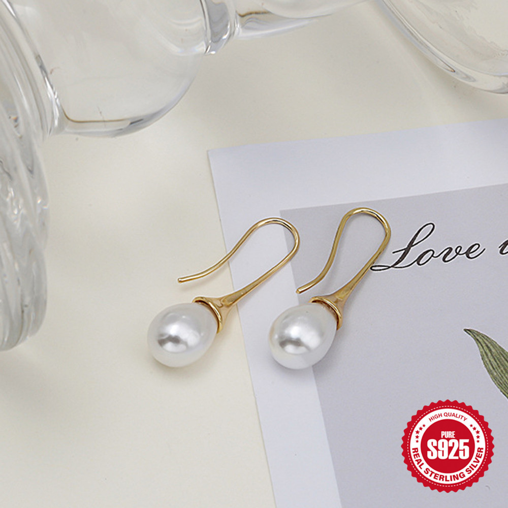 1g Weight 925 Sterling Silver Ear Needle Material 18K Gold Plated Plating Material Drop Earrings Classification 1 Pair Quantity Date, Tea Party Occasion 925 Sterling Silver Material Geometric Pattern All Seasons Season Women's Gender Elegant, Simple Style Style 1 Pair 18K Gold Plated 925 Sterling Silver 925 Sterling Silver Earrings Geometric Drop Earrings 35